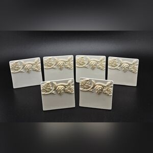 Ceramic Vine Place Card Tile NAPA Kristin Bowen Dry Erase Placetile Designs (6)